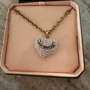 Juicy Couture Gold and Silver Heart Necklace